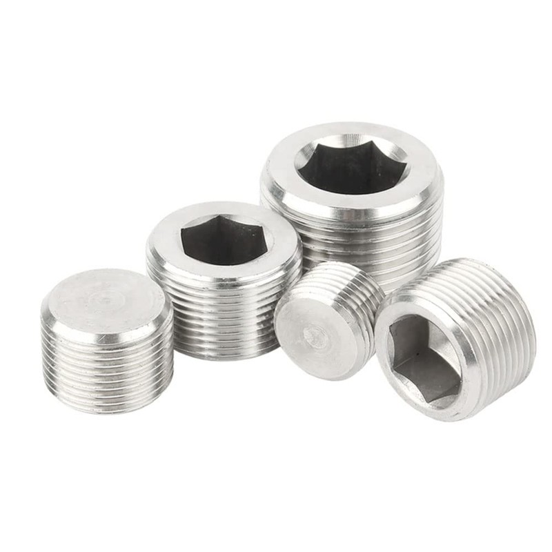 Yoebor Metalwork 5 Sizes 304 Stainless Steel Pipe Fitting, Hex