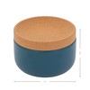 Kamenstein Ceramic and Cork Salt Pig with Easy Lift Lid