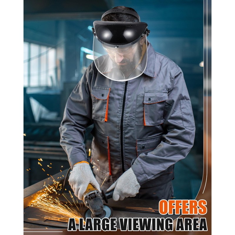 ElectricWise 3 Pcs Safety Full Face Shield Mask Included 1