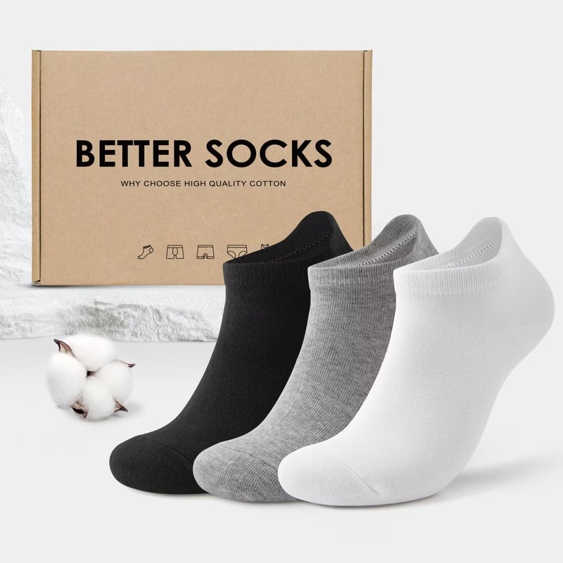 YouShow Trainer Socks Men Women 10 Pairs Organic Cotton Short