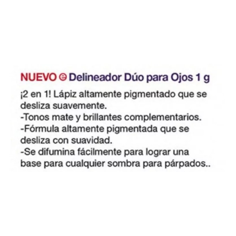 Jafra Lápiz Delineador De Ojos Dúo Jafra, Altamente Pigmentado