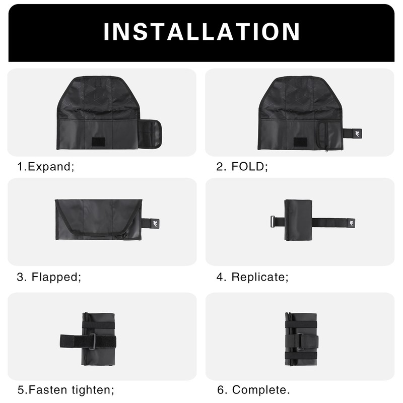 Rhinowalk Bicycle Saddle Bag for Repair Tool Folding Bag Bicycle