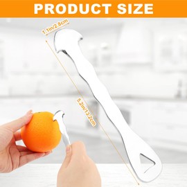 Orange Peeler Tool,Stainless Steel Orange Citrus Peelers Tool,Grapefruit Cutter with Hanging Hole,Fruit Peeler Easy Peel Skin Remover for Oranges, Grapefruits, Lemons