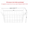 Orgneas 17.5 Inch Freezer Organizer Bins for Chest Freezer Refrigerator
