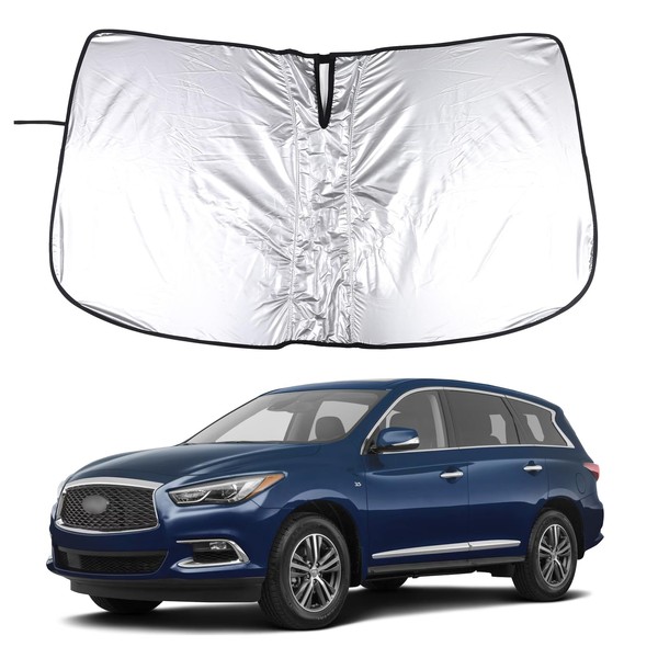 Windshield Sunshade for Infiniti QX60 SUV 2016-2021, Front Window Sun