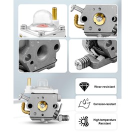 WTA-33 Carburetor Kit Fit for Echo PB-250 PB250 Leaf Blower Replace WTA-33-1 A021001880 A021001881A A021001881 A021003710, Carburetor with Air Filter Kit
