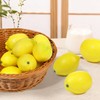 Fxieng 6 Pcs Yellow Mini Lemon Decor Fake Fruit Home