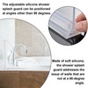 Bremorou 2pcs Splash Guard for Bathtub, Shower Splash Water Guard,