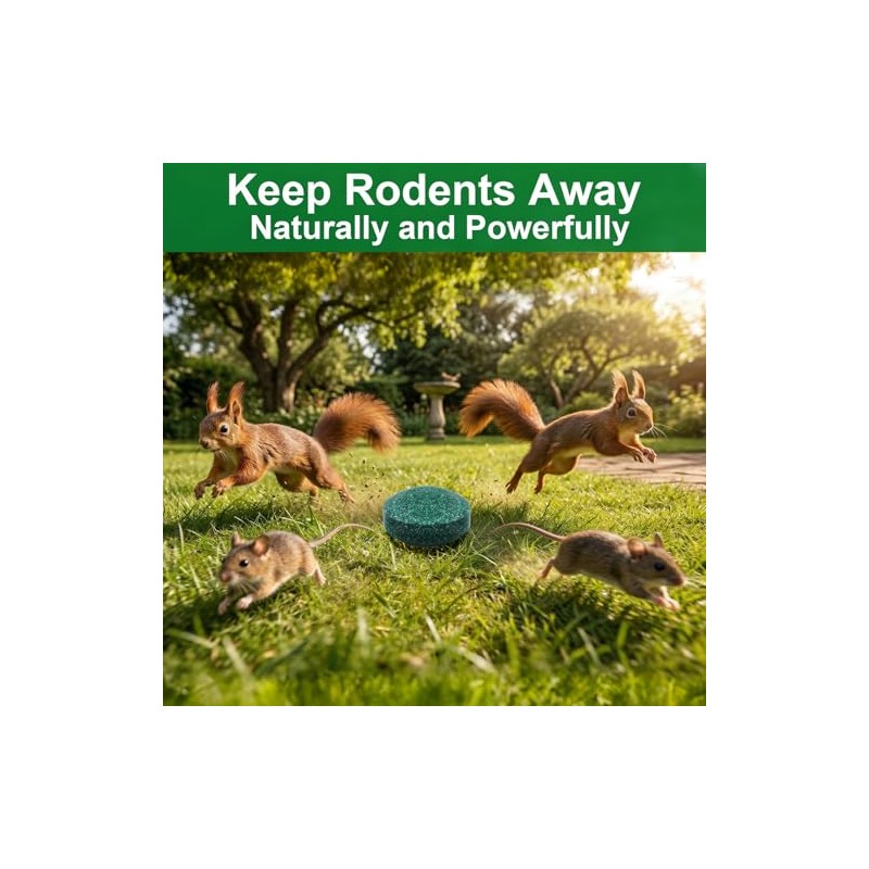 Natural Rodent Repellent Balls - Peppermint Lemon Oil Formula