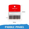 COOZEE Flat Paddle Brush Set, Wooden Handle, Scale Bristle Brush