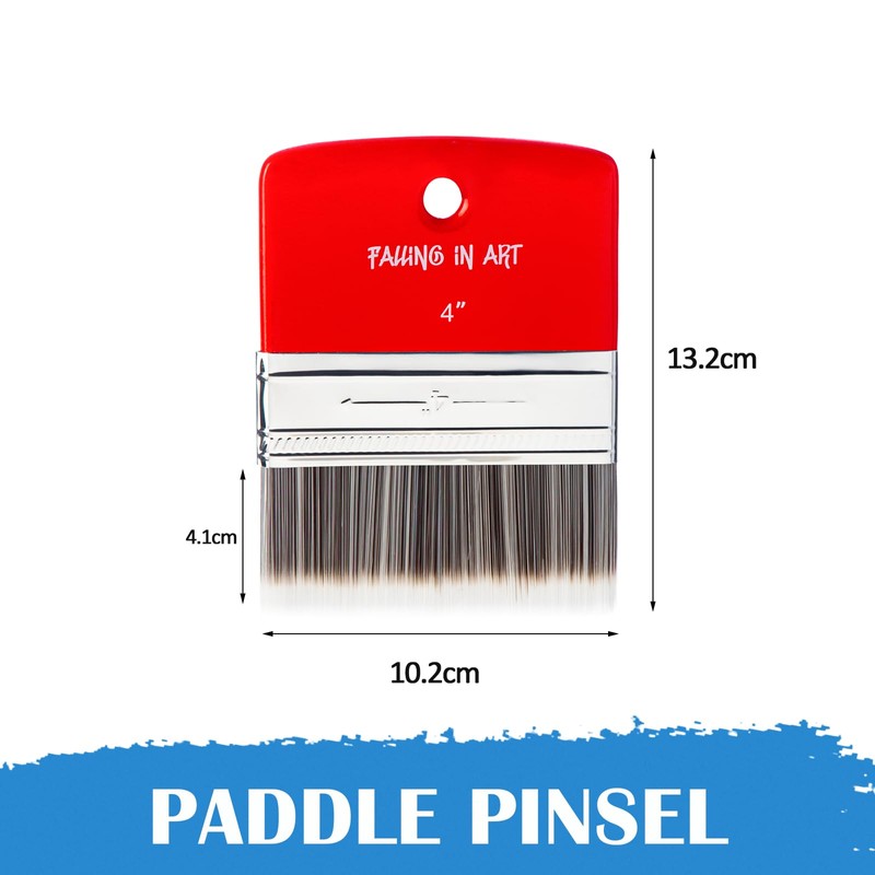 COOZEE Flat Paddle Brush Set, Wooden Handle, Scale Bristle Brush