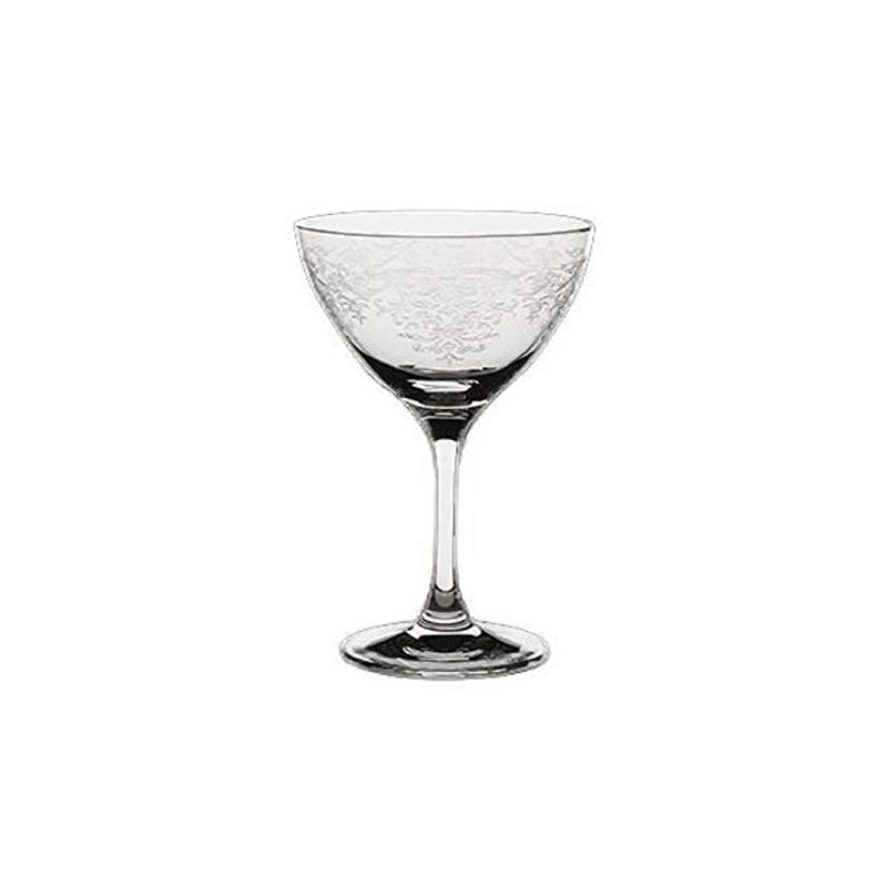 RONA Steelite Vintage Lace Martini/Cocktail Glasses, Set of 6