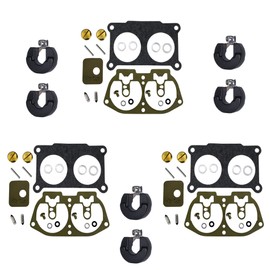 3 Pack of Outboard Carburetor Repair Kit w Floats (Compatible with Yamaha/Replaces 6E5-W0093-06-00/18-7002, Fits 1986-1995 150, 175 & 200 HP)