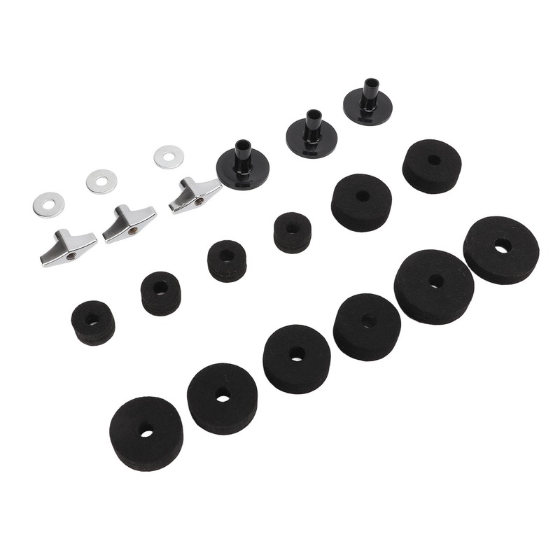21Pcs Drum Cymbal Felt Pad Non Slip Instrument Accessory Replacement