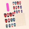 Medium Press on Nails Ballerina Shaped Fake Nails Colorful Gradient