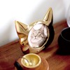 Coco Gold Cat Photo Frame, Interior Frame, Stylish, Gold, Cat,