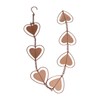 Metal Rain Chain Drainage Function Decorative Heart Shape Wind Chime