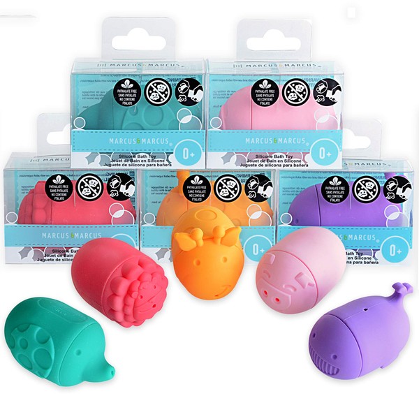 Mould Free Bath Toys by Marcus & Marcus, All Five