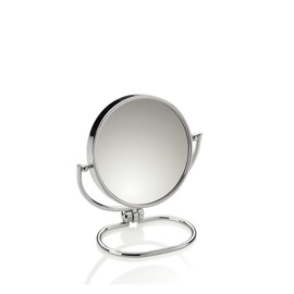 Kela Standspiegel, Franca, 1-/10-fach Vergrößerung, Ø 9 cm, Metall, 20640