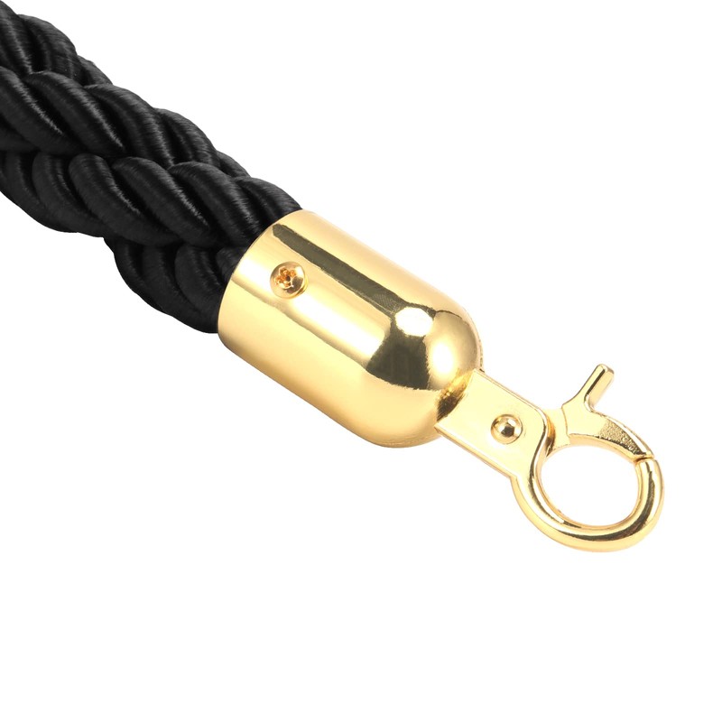 PINGEUI 4 Packs 4.9 Feet Stanchion Twisted Rope, Hemp Braided