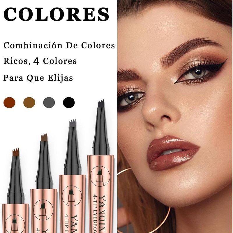 3D Microblading Cejas Tatuaje Lápiz 4 Tenedor Tip, lápiz de
