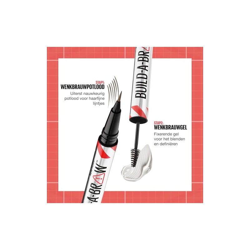Maybelline Eyebrow Pen & Gel Build A Brow 2 in