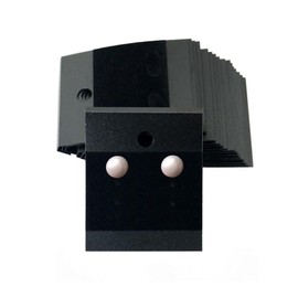 100Pcs 1.8 x 2 inch Black Velvet Plastic Hanging Earring Cards Earring Card Holder Earring Display Cards for Ear Studs Jewelry Accessory Display