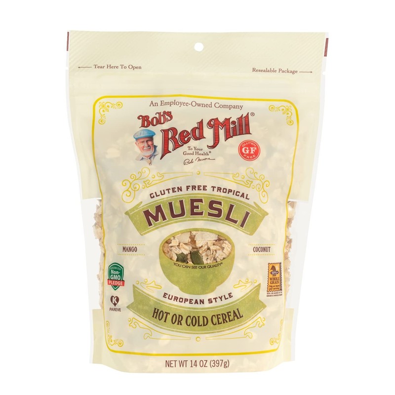 Bob's Red Mill Gluten Free Tropical Muesli, 14-ounce (Pack of