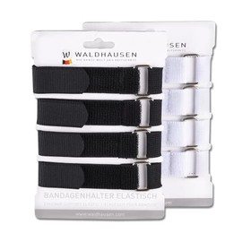 WALDHAUSEN Bandagenhalter auf Karte, 4er Set, schwarz, schwarz