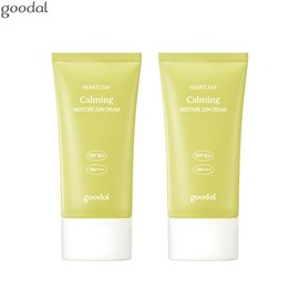 GOODAL Heartleaf Calming Moisture Sun Cream SPF 50+ PA++++ 50ml*2ea