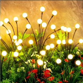 VIGNUTO Solar Lights Outdoor Waterproof, 8 Packs 64LED, Solar Garden Lights, Garden Decor, Patio Decor, Unique Gifts for Women, Gifts for Grandma