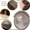 Lishy Mens Toupee European Human hair Replacement for Men Hairpiece