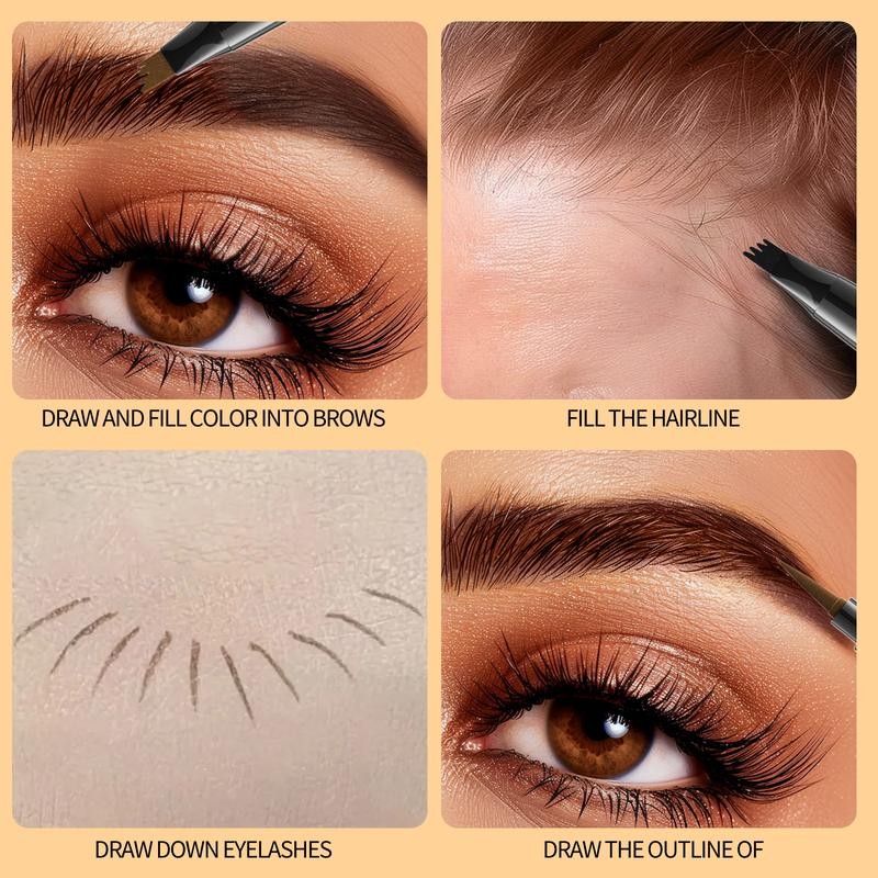 Hello Kiss Eyebrow Pen, 2 in 1 Dual-ended Natural 4