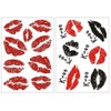 HSC083 091 Temporary Lips Kiss Tattoo Fun Tattoo 2 Sheets
