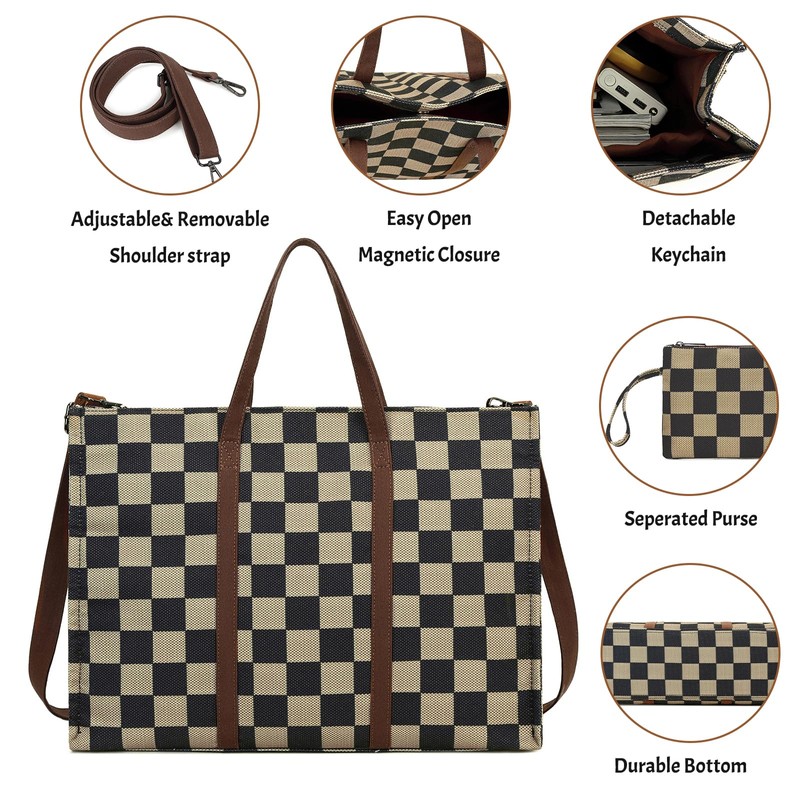 BTOOP Tote Bag for Women Work Teacher Tote Bag 15.6