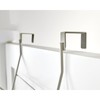 iDesign Door Double Rack with Towel Bar and Accessory Hooks-Satin