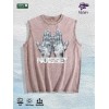 NOISSEY Graphic Washed Vest US Warehouse 3 Colors Cotton TankSize: