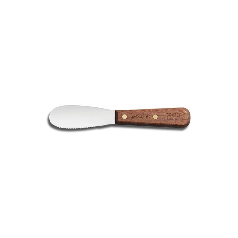 Dexter Russell 18120 Scalloped Sandwich Spreader - Rosewood Handled