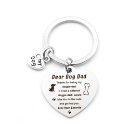 fuakUip Dog Dad Gifts,Dog Walker Gifts,Gift for Dogs Lovers,Father's Day Gift,Dogs Keyring,Labrador Presents,Black Labrador Presents