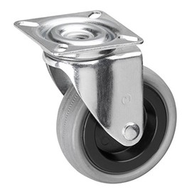 Meister Swivel Castor ✓ ✓ Rubber Wheels ✓ Soft Tread Plate ✓ |/Transport Roller Bearing Castor Heavy Duty Roll, 800660