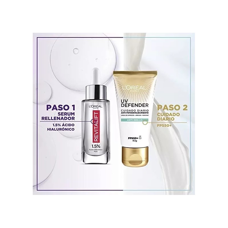 L'Oréal Paris Ácido Hialuronico Revitalift Y Bloqueador Anti-brilo L´oreal