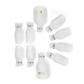 Gel-Nagellackentferner, wiederverwendbar, Soak-Off-Clip-Kappen, Nagelkunst-Entferner für Zehennägel, 10 Stück