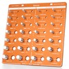 Thread Checker, Professional 28 Sizes Nut and Bolt Thread Checker,