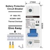 DIHOOL Miniature Circuit Breaker MCB, 1 Pole, 100Amp,230VAC,Type C