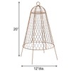 Panacea Rustic Wire Garden Cloches, Set of 6 – 20"