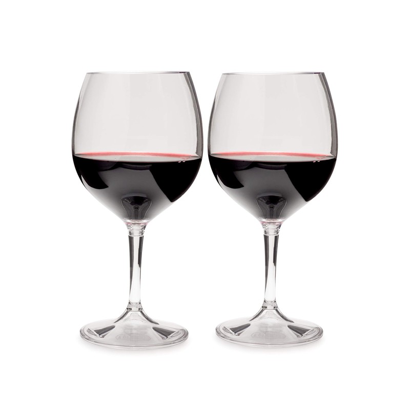 GSI Outdoors Nesting Red Wine Glass Set for Compact Storage
