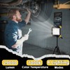 29000LM Rechargeable LED Work Light with Stand,Magnetic Base&Remote Control,12000mAh,Cordless Work