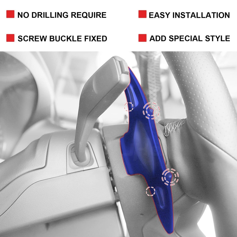 JHO Car Steering Wheel Shifter Extension Paddle for Ford Explorer