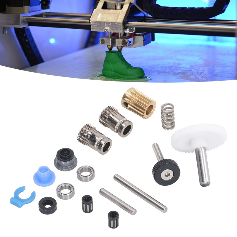 Dual Gear Extruder Assembly Kit 3D Printer Double Gear Hardware