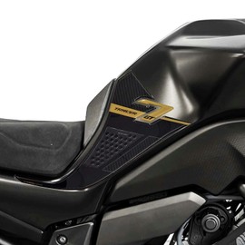 labelbike - 3D Sticker Motorcycle Tank Protection and Decoration Side Made of Resin Compatible with Yamaha Tracer 7 GT 2025 Colour Gold